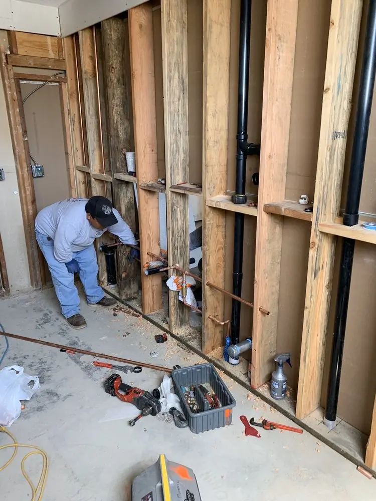 Commercial rough-in plumbing for Gas Line Repair in Miamitown
